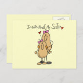 Tシャツとギフトのお姉さんについて ポストカード (正面/裏面)