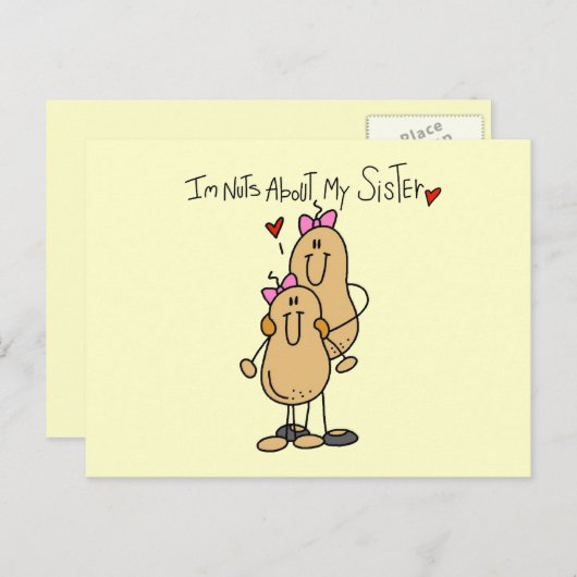 Tシャツとギフトのお姉さんについて ポストカード (正面/裏面)