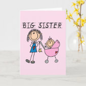 Tシャツとギフトのお姉さん カード (黄色い花)