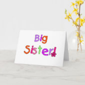 Tシャツとギフトのお姉さん カード (黄色い花)