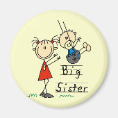 Tシャツとギフトのお姉さん マグネット (正面)