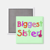 Tシャツとギフトのお姉さん マグネット (正面/裏面)