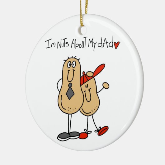 Tシャツとギフトのパパについて セラミックオーナメント (左)