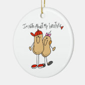 Tシャツとギフトの兄さんの大好き セラミックオーナメント (左)