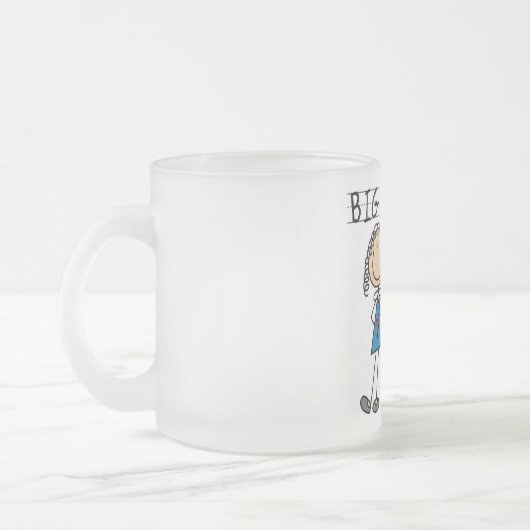 Tシャツとギフトの妹 フロストグラスマグカップ (左)