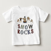Tシャツとギフトの雪玉 ベビーTシャツ (正面)