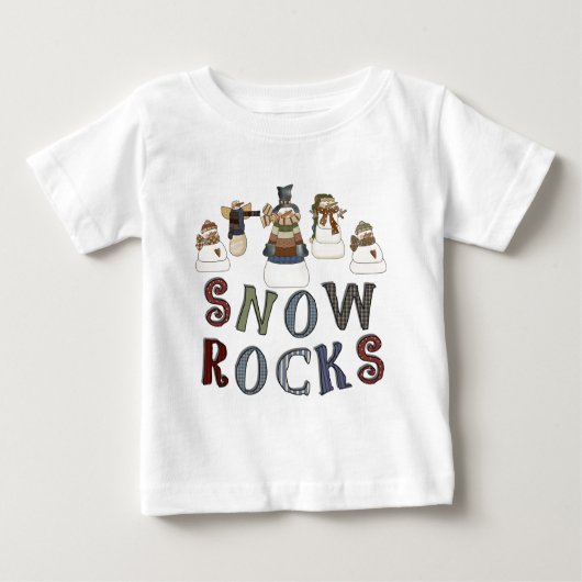 Tシャツとギフトの雪玉 ベビーTシャツ (正面)