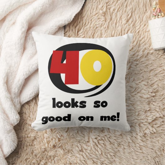 Tシャツとギフトは40個見える クッション (ブランケット)