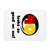 Tシャツとギフトは40個見える マグネット (横)