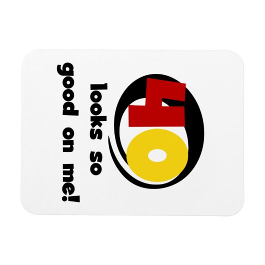 Tシャツとギフトは40個見える マグネット (横)