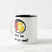 Tシャツとギフトは45個見える ツートーンマグカップ (正面左)