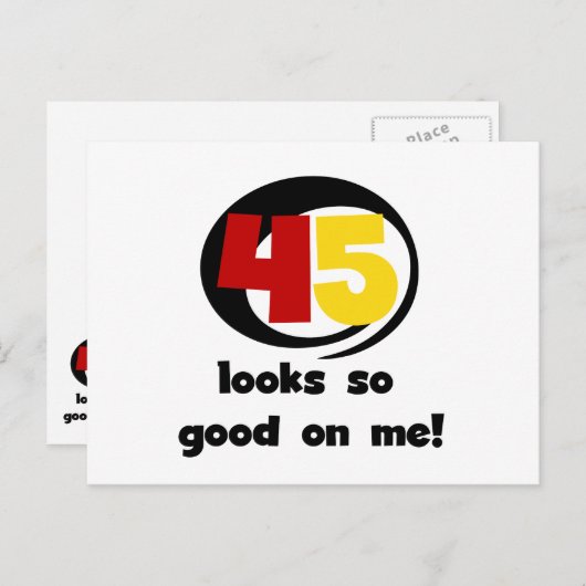 Tシャツとギフトは45個見える ポストカード (正面/裏面)