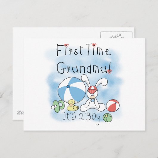 Tシャツとギフトを始めたおばあちゃん ポストカード (正面/裏面)