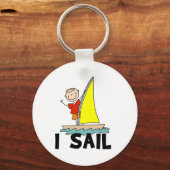 Tシャツとギフトを描くステックフィギュア キーホルダー (正面)