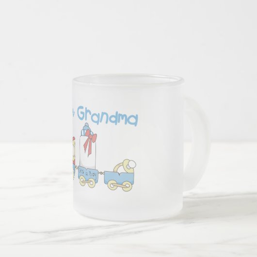 Tシャツとギフトを楽しむ新登場おばあちゃん フロストグラスマグカップ (正面右)