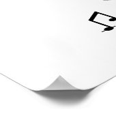 Tシャツとギフトを歌うスティックフィギュアGirl ポスター (角)