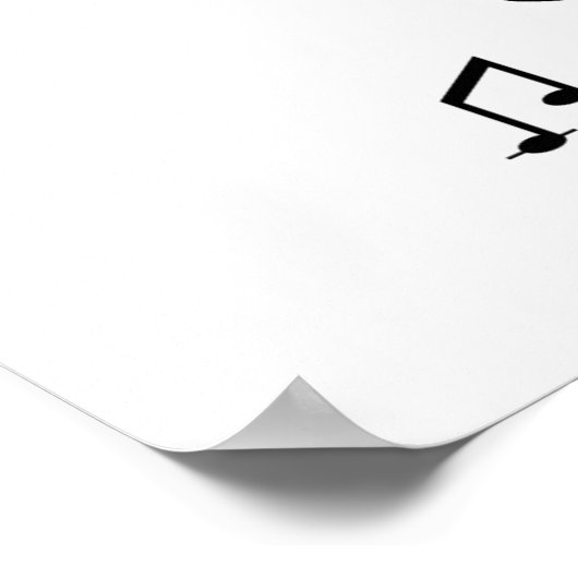 Tシャツとギフトを歌うスティックフィギュアGirl ポスター (角)