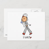 Tシャツとギフトを歩く ポストカード (正面/裏面)