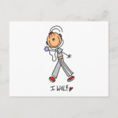 Tシャツとギフトを歩く ポストカード (正面)