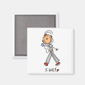 Tシャツとギフトを歩く マグネット (正面/裏面)