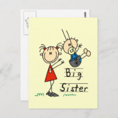 Tシャツとギフトを着た姉 ポストカード (正面/裏面)