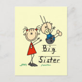 Tシャツとギフトを着た姉 ポストカード (正面)