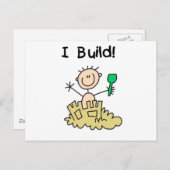 Tシャツとギフトを着た男の子|過去記事 ポストカード (正面/裏面)