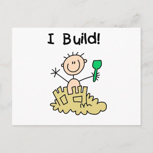 Tシャツとギフトを着た男の子|過去記事 ポストカード (正面)