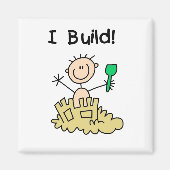 Tシャツとギフトを着た男の子|過去記事 マグネット (正面)