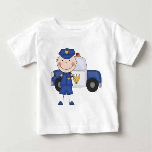 Tシャツとギフト警官（男性） ベビーTシャツ (正面)