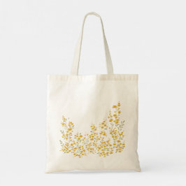 TシャツとプリントハッピーバニーGolden Tone トートバッグ