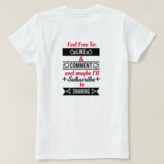 Tシャツと同じ共有 Tシャツ (デザイン裏面)