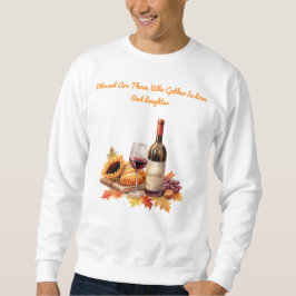Tシャツと秋のギャザリングワイン&パン スウェットシャツ