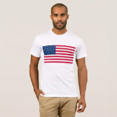 Tシャツと米国国旗 Tシャツ (正面フル)