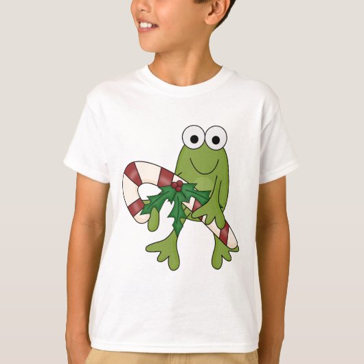 Tシャツと贈り物に飴を入れた蛙 Tシャツ (正面)