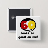 Tシャツと贈り物に60人が似合う 缶バッジ (正面&裏面)