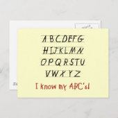 Tシャツと贈り物はABC社で知っている ポストカード (正面/裏面)