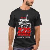 Tシャツどこかのその225の程度のBBQのバーベキューの Tシャツ (正面)