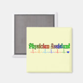 Tシャツなど医師アシスタントギフト マグネット (正面/裏面)