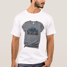 Tシャツにぴったりなワイルドなバイクのデザイン