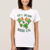 Tシャツにアイルランド語を着て、St patricks day Tシャツ (正面)