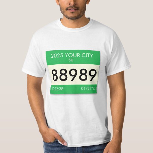 Tシャツにゼッケンをカスタマイズ！ Tシャツ (正面)