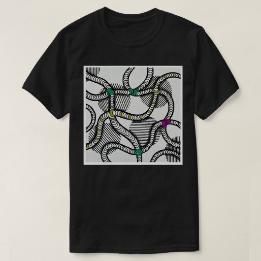 Tシャツに合わせたドードル・パイプライン Tシャツ (デザイン正面)