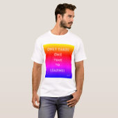 Tシャツに学は1回のみ Tシャツ (正面フル)