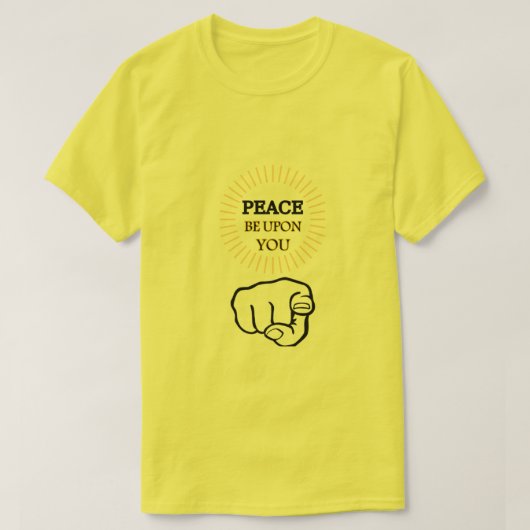 Tシャツに平和を祈る Tシャツ (デザイン正面)