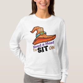 Tシャツに座る必要があるパーソナライズされた魔女 Tシャツ