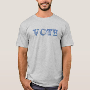 Tシャツに投票（青）。 Tシャツ