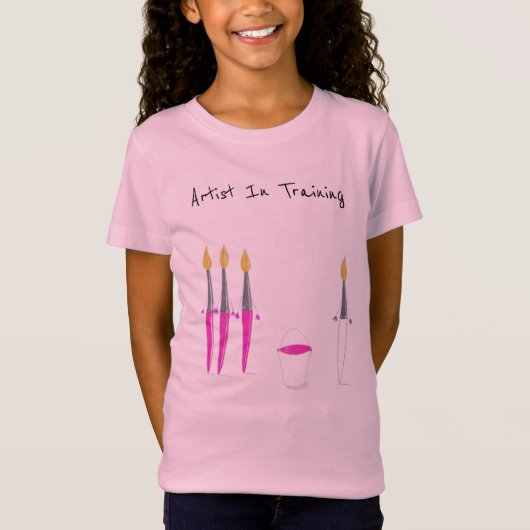 Tシャツに描かれた子供のアートワーク Tシャツ (正面)