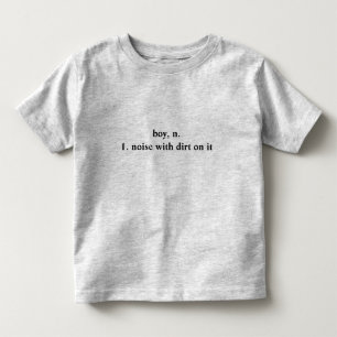 Tシャツに汚れを付けた男の子 トドラーTシャツ