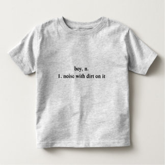 Tシャツに汚れを付けた男の子 トドラーTシャツ